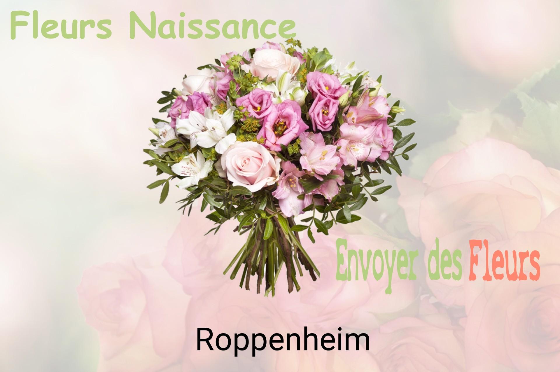 Bouquet de fleurs de naissance livré à Roppenheim